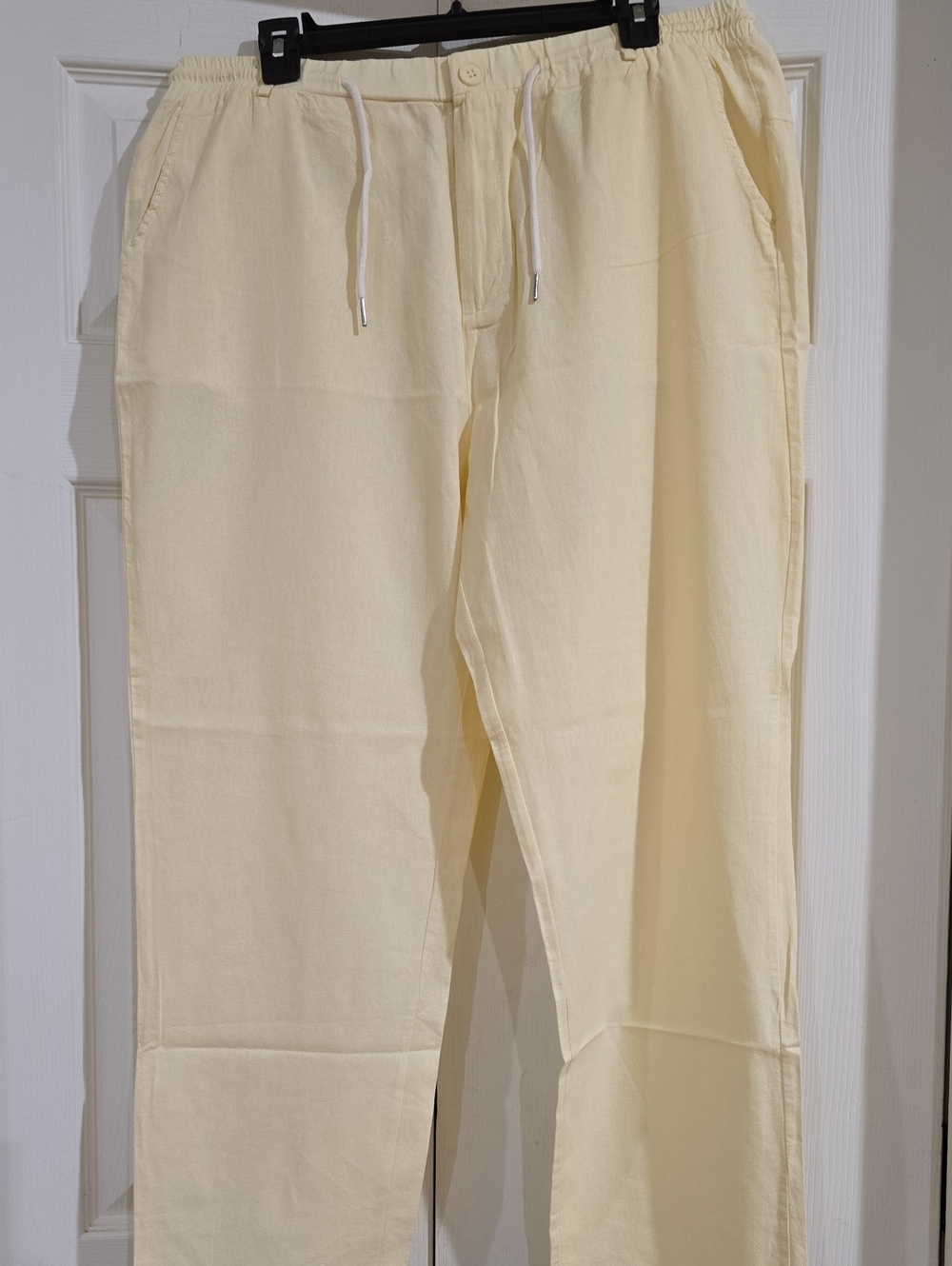 EUC- Casual Drawstring Linen-Blend Pants